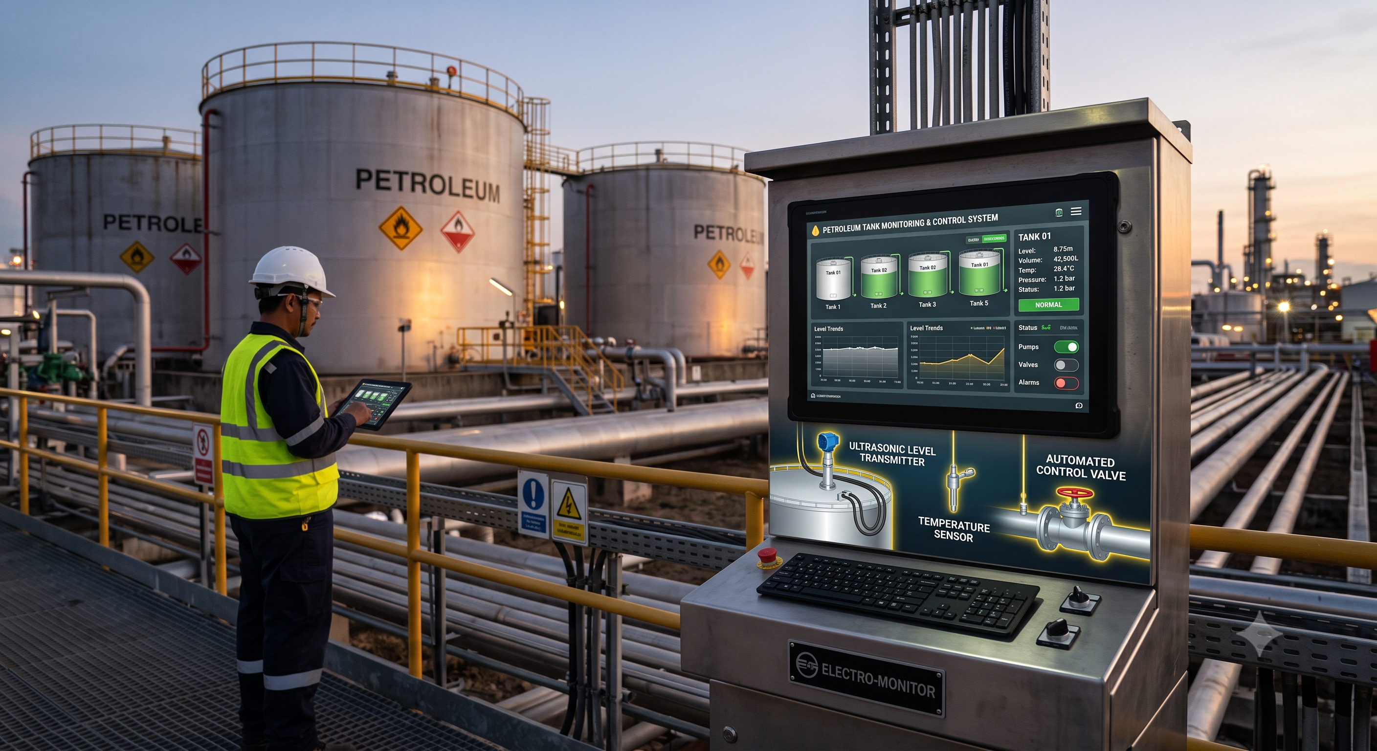 Petroleum Tank Monitoring and Control